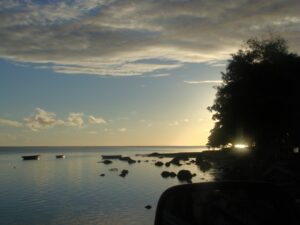 Superbe coucher de soleil en Jamaïque